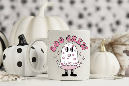Retro Halloween Sublimation, Boo Crew PNG