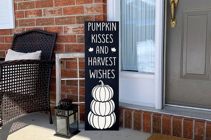 Pumpkin Kisses and Harvest Wishes SVG