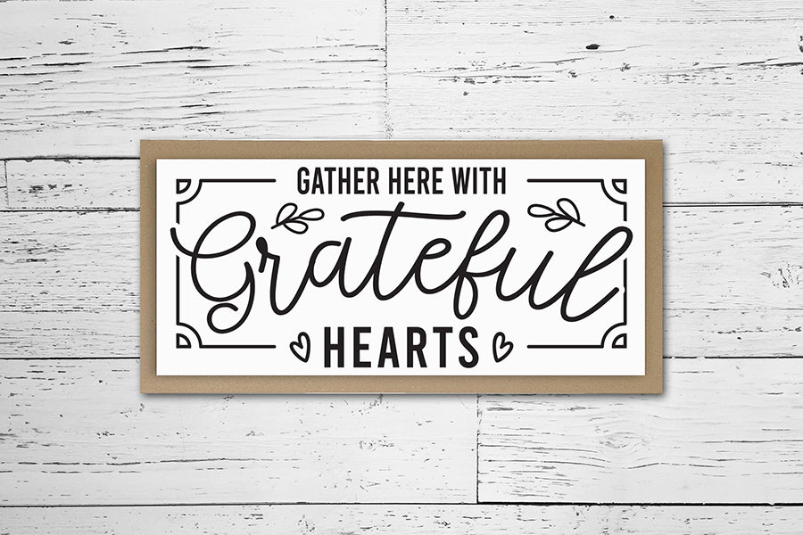 Gather Here with Grateful Hearts, Thanksgiving SVG