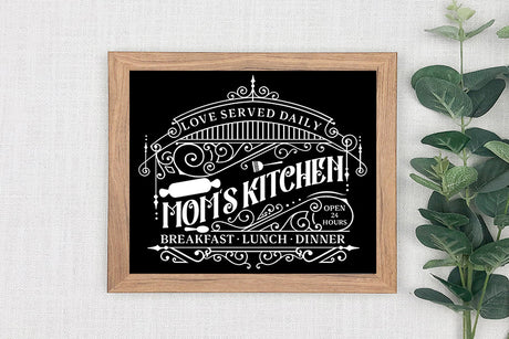 Mom's Kitchen SVG - Vintage Kitchen Sign SVG
