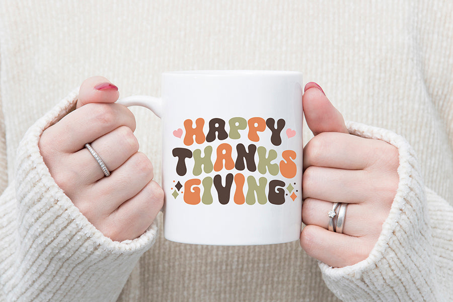 Happy Thanksgiving Retro SVG Design