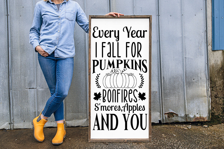 Fall Farmhouse Sign SVG | Autumn SVG