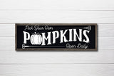 Vintage Fall Sign SVG | Pumpkins Cut File