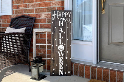 Halloween Porch Sign SVG, Happy Halloween