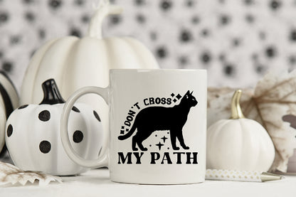 Don't Cross My Path SVG, Retro Halloween SVG