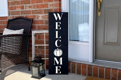 Welcome SVG - Fall Vertical Sign SVG