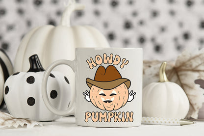 Howdy Pumpkin PNG - Retro Halloween Sublimation