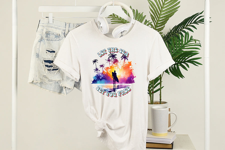 Let the Sea Set You Free PNG Sublimation Design