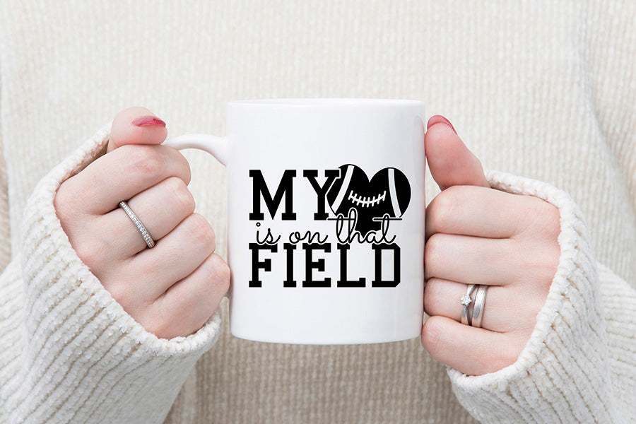 My Heart is on That Field | Football SVG