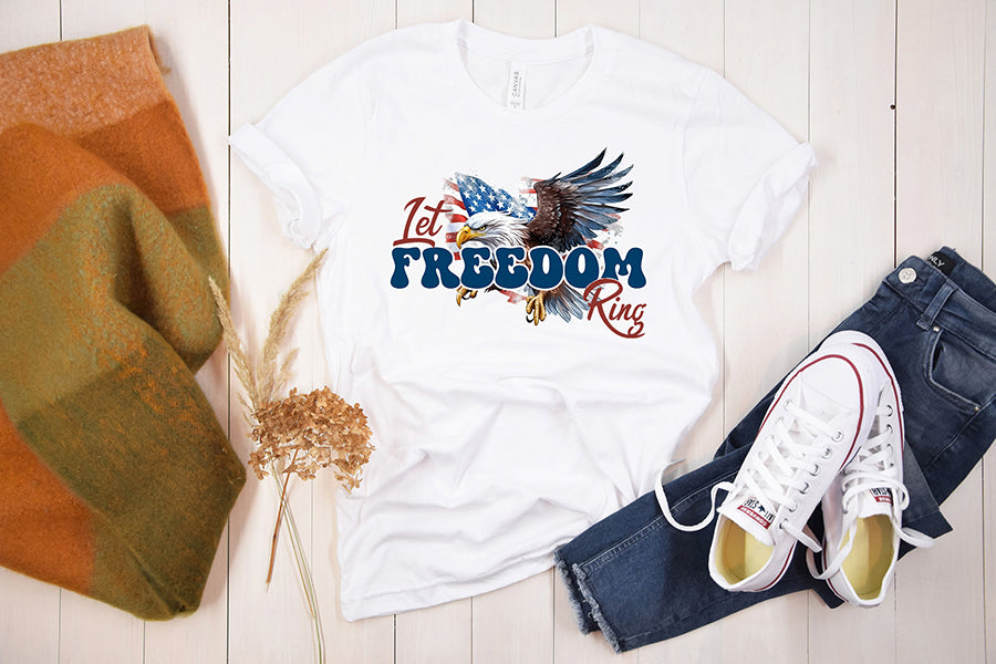4th of July Sublimation - Let Freedom Ring PNG