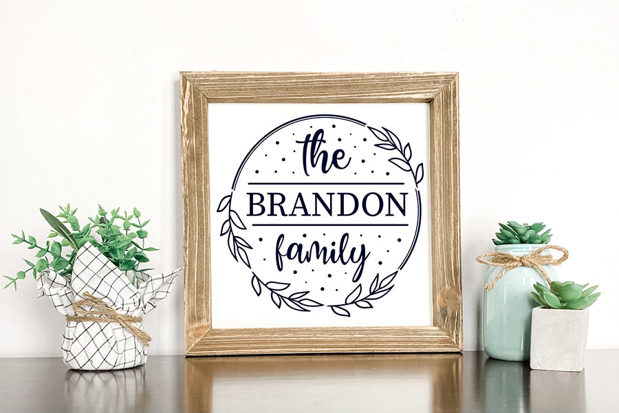 Family Name Monogram SVG | Monogram SVG