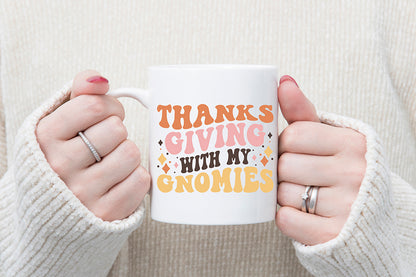 Thanksgiving with My Gnomies Retro SVG