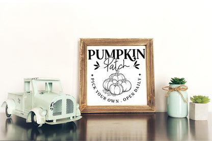 Fall Farmhouse Sign SVG | Pumpkin Patch SVG