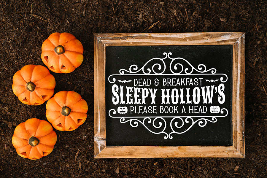 Vintage Halloween SVG, Sleepy Hollow's Bed & Breakfast