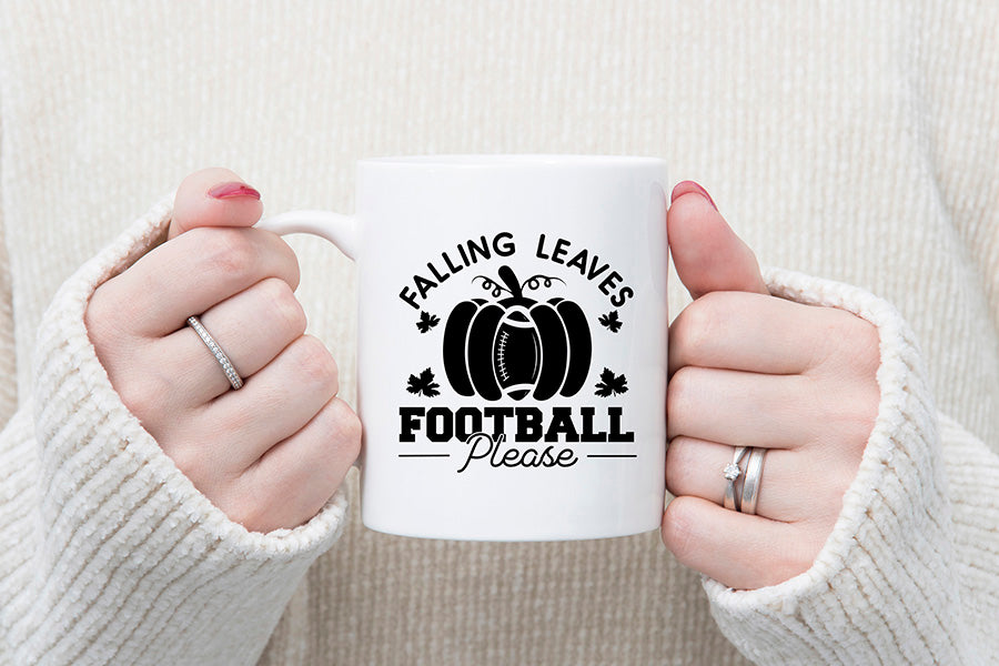 Falling Leaves Football Please - Football SVG