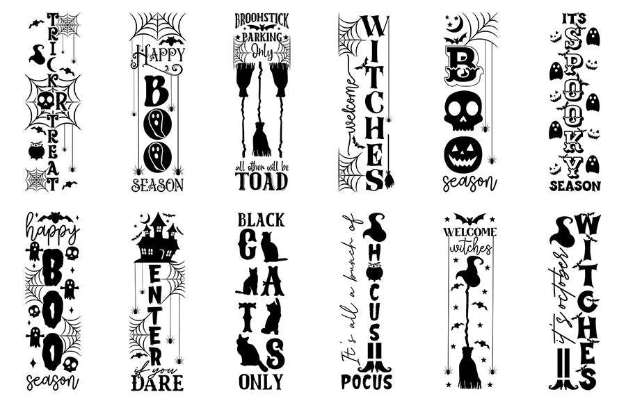 Halloween Porch Sign SVG Bundle Vol.3