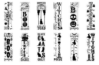 Halloween Porch Sign SVG Bundle Vol.3