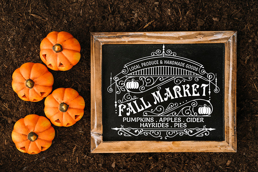Vintage Fall Sign SVG - Fall Market SVG
