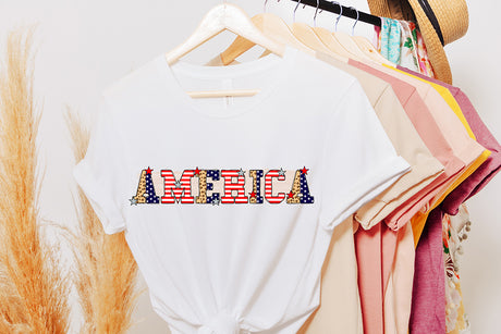 America PNG, 4th of July Sublimation PNG