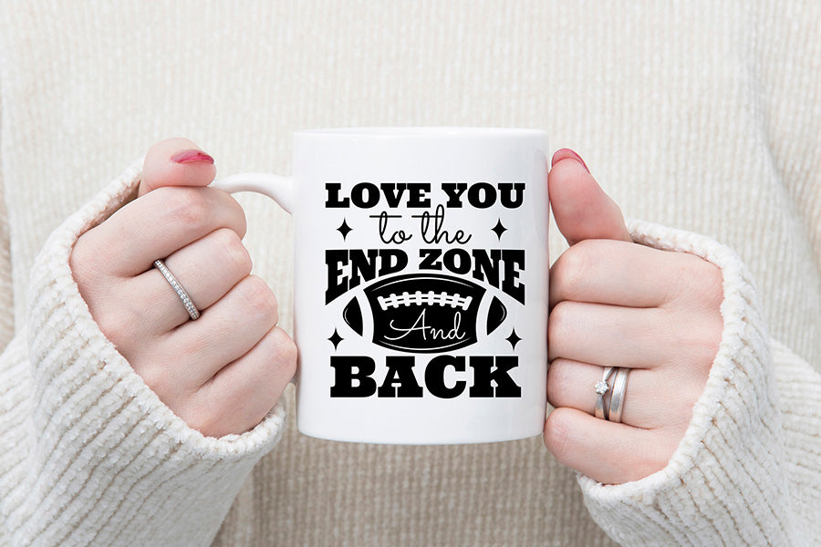 Love You to the End Zone and Back, Football SVG