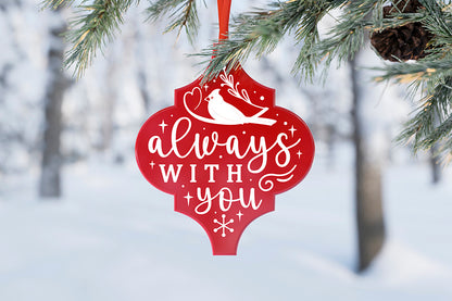 Always with You, Christmas Arabesque Ornament SVG