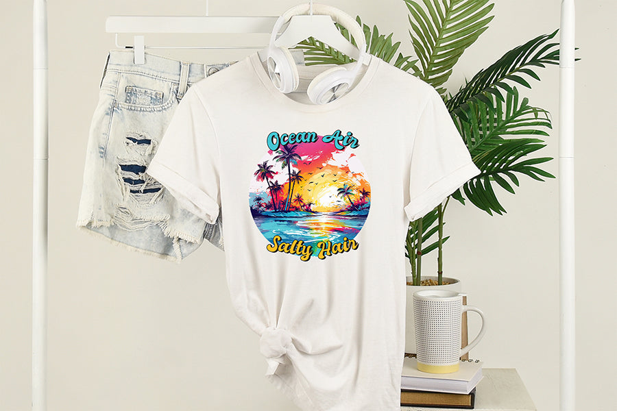 Ocean Air Salty Hair | Summer Sublimation Design