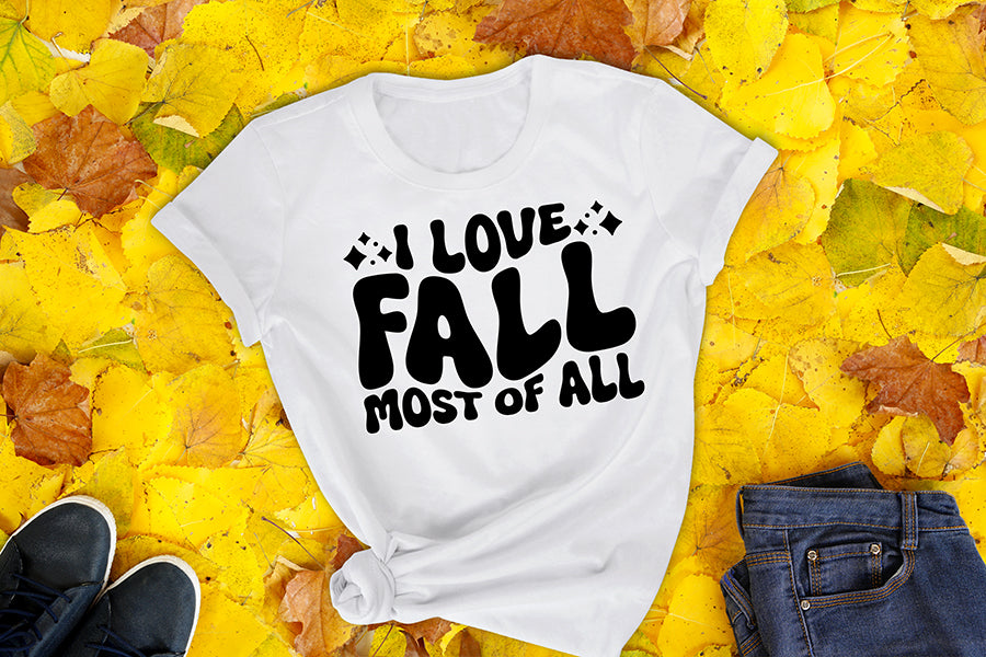 I Love Fall Most of All, Retro Fall SVG