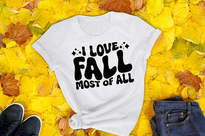 I Love Fall Most of All, Retro Fall SVG