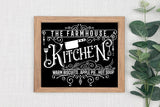Farmhouse Kitchen SVG, Vintage Kitchen Sign SVG