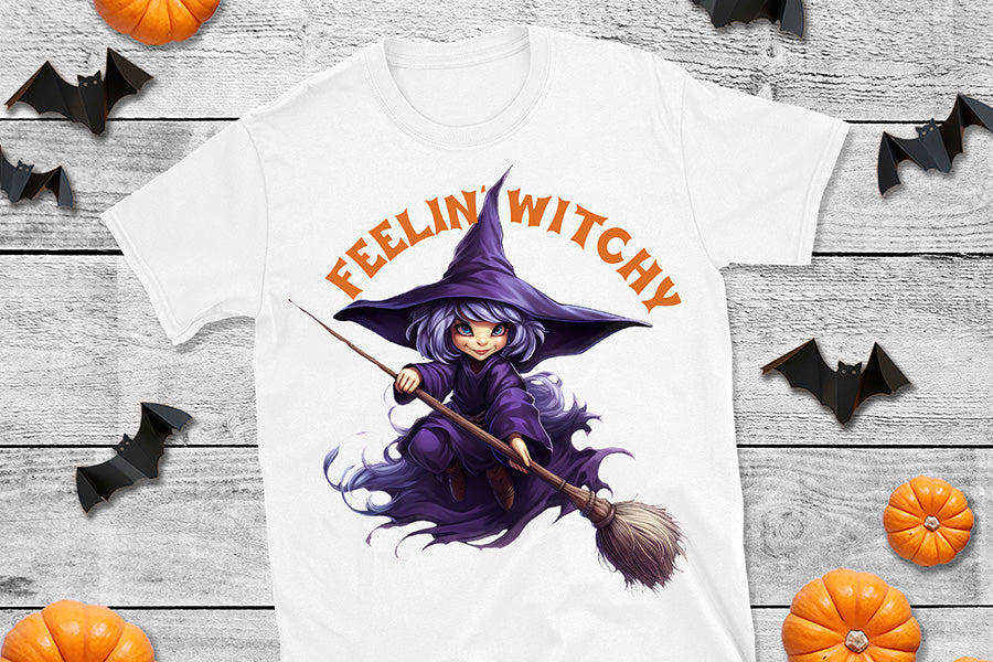 Funny Halloween Quote Sublimation | Feelin Witchy