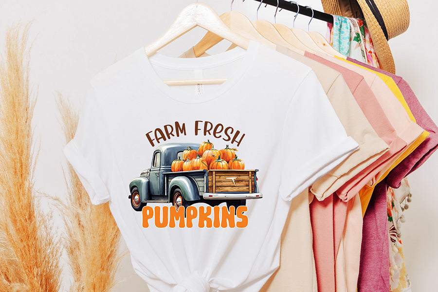 Fall Sublimation Design | Farm Fresh Pumpkins