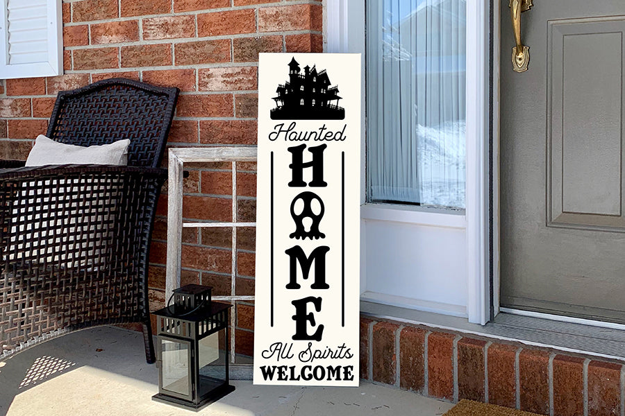 Haunted Home SVG | Halloween Porch Sign SVG