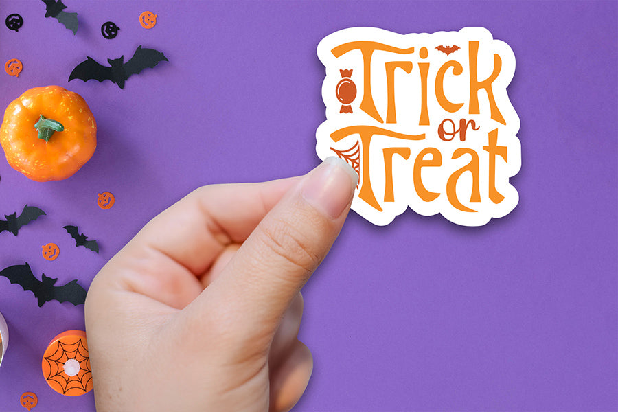 Trick or Treat | Halloween Printable Sticker