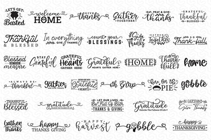 Thanksgiving Sign SVG Bundle