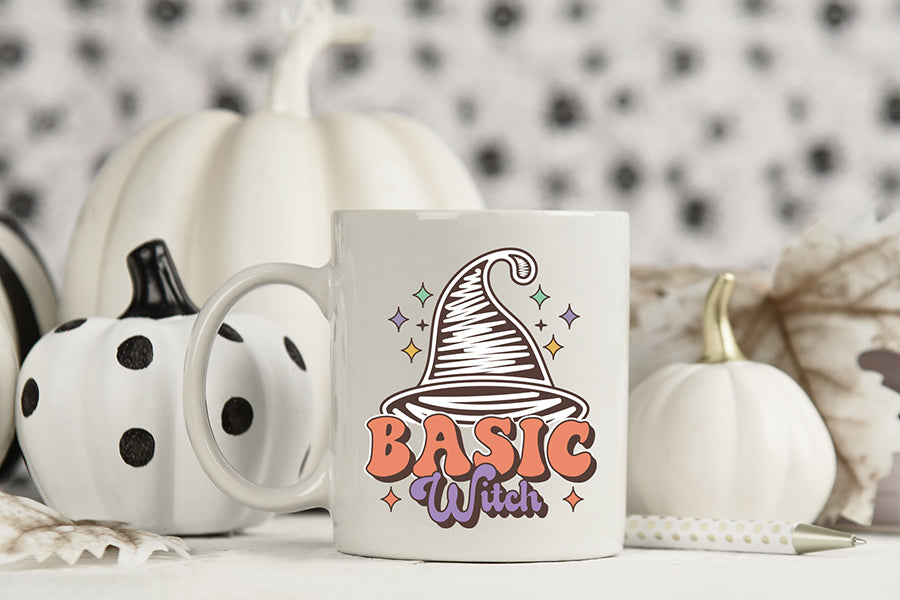 Basic Witch PNG - Retro Halloween Sublimation