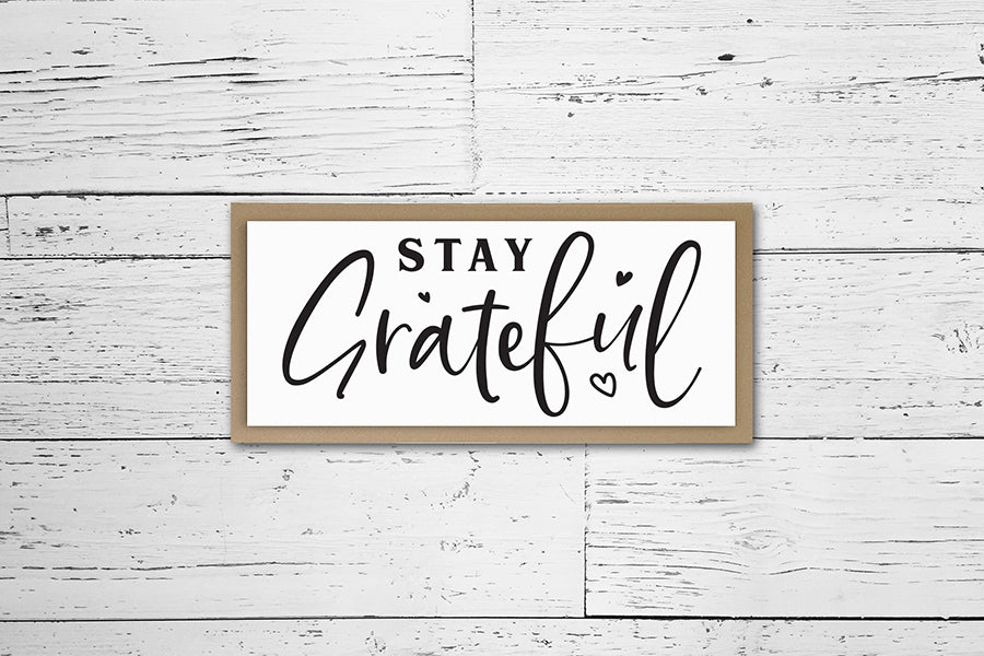 Stay Grateful - Thanksgiving Sign SVG