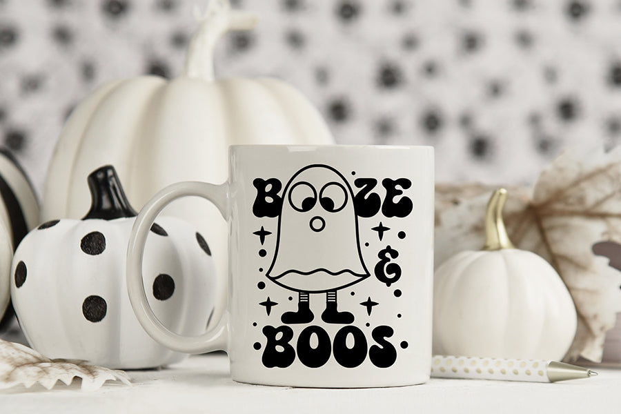 Retro Halloween SVG, Booze & Boos SVG