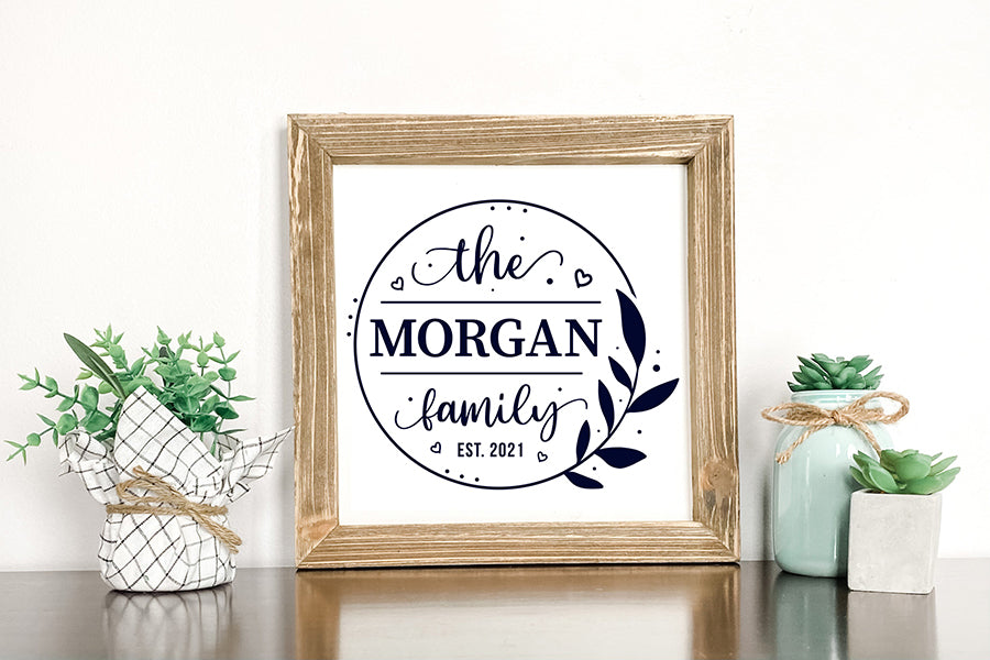 Family Name Monogram SVG, Family Sign SVG