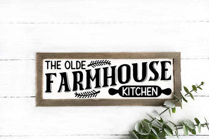 Olde Farmhouse Kitchen - Vintage Kitchen Sign SVG