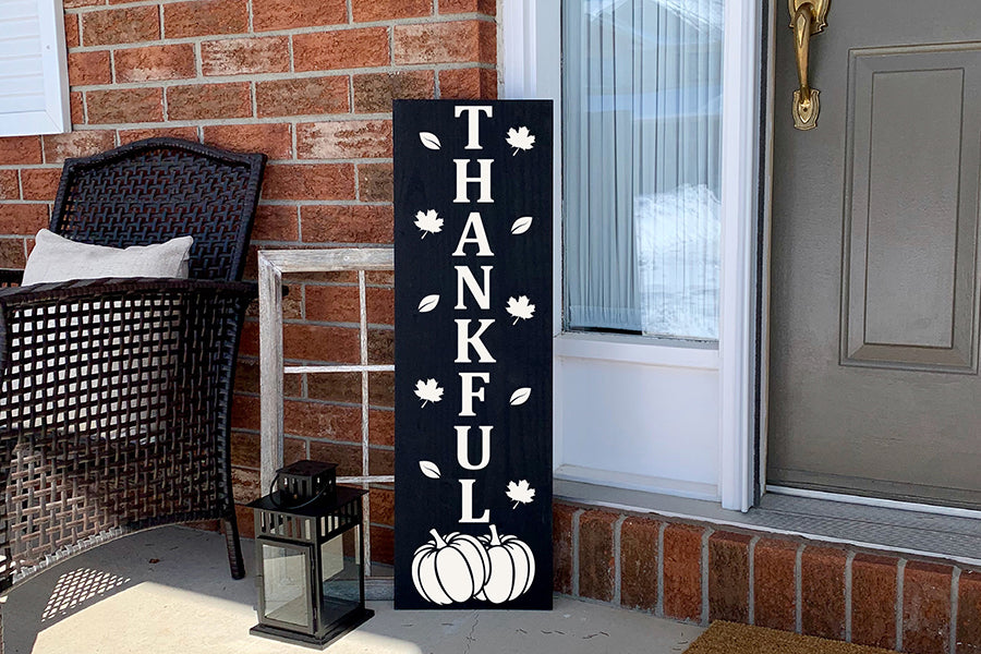 Thankful - Thanksgiving Porch Sign SVG