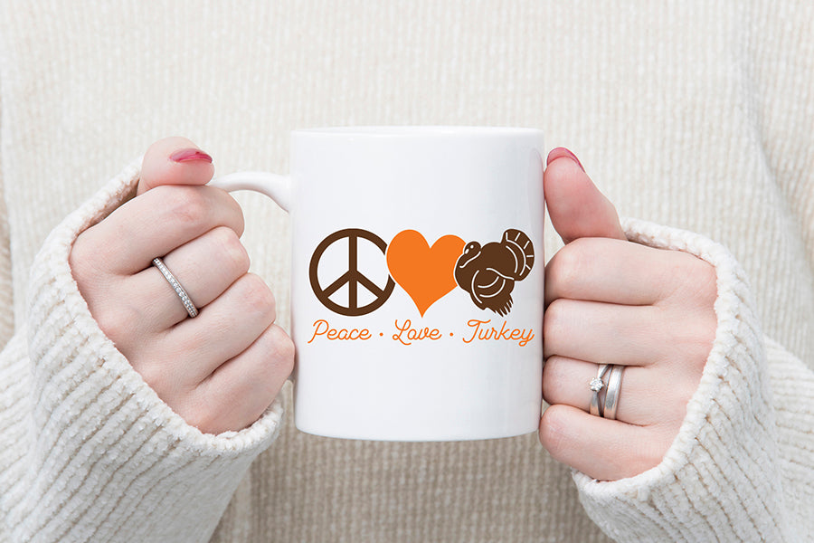Peace Love Turkey SVG