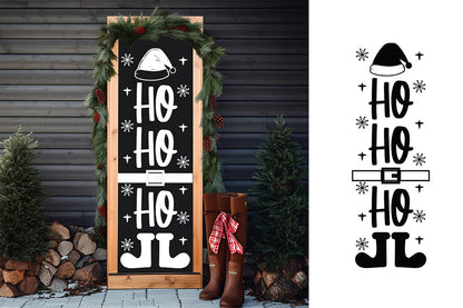 Christmas Porch Sign SVG | Ho Ho Ho