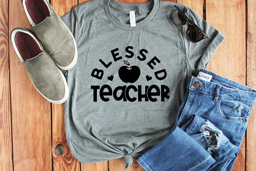 Blessed Teacher Cut File, Teacher SVG