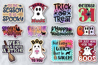 Printable Halloween Stickers Bundle V.2