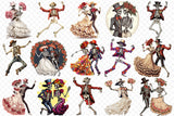 Dancing Skeleton PNG Sublimation Bundle