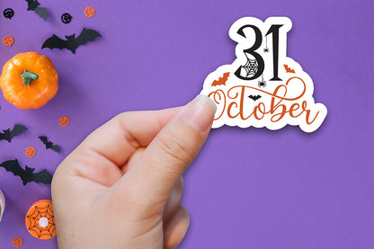 31 October PNG, Halloween Printable Stickers