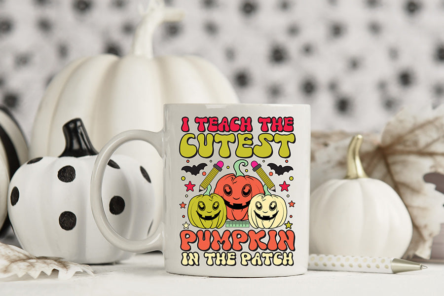 Halloween Teacher Sublimation Design PNG