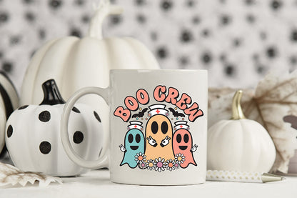 Boo Crew PNG, Hallowen Nurse Sublimation