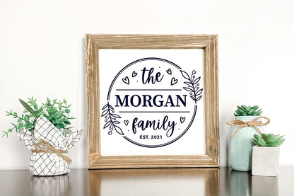 Family Monogram SVG |  Family Name SVG