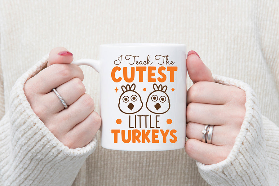 I Teach the Cutest Little Turkeys SVG